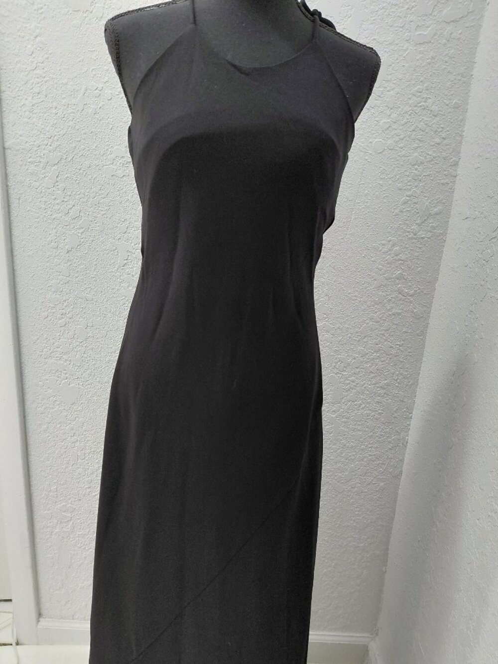 Vintage Jessica Mcclintock black sleeveless maxi dress